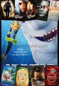 1p219 LOT OF 40 UNFOLDED DOUBLE-SIDED ONE-SHEETS '89 - '04 Shark Tale, Green Mile & more!