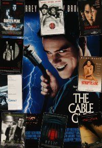 1p222 LOT OF 34 UNFOLDED DOUBLE-SIDED ONE-SHEETS '89 - '05 Cable Guy, Donnie Brasco & more!