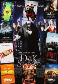 1p225 LOT OF 28 UNFOLDED DOUBLE-SIDED ONE-SHEETS '11 - '13 Dark Shadows, Cloud Atlas & more!