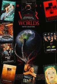 1p240 LOT OF 52 UNFOLDED MOSTLY DOUBLE-SIDED ONE-SHEETS '94 - '05 War of the Worlds & more!