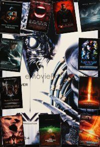 1p243 LOT OF 39 UNFOLDED MOSTLY DOUBLE-SIDED HORROR/SCI-FI ONE-SHEETS '95 - '05 Alien vs Predator