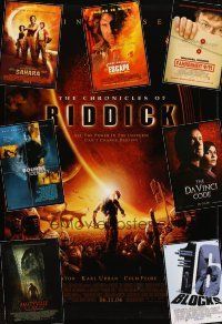 1p248 LOT OF 26 UNFOLDED MOSTLY DOUBLE-SIDED ONE-SHEETS '95 - '06 Chronicles of Riddick & more!