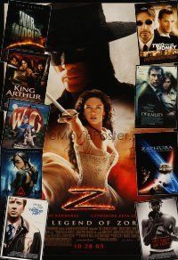 1p250 LOT OF 24 UNFOLDED MOSTLY DOUBLE-SIDED ONE-SHEETS '98 - '06 Legend of Zorro, Aeon Flux+more
