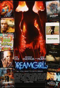 1p261 LOT OF 25 UNFOLDED DOUBLE-SIDED & SINGLE-SIDED ONE-SHEETS '96 - '06 Dreamgirls & more!