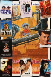 1p277 LOT OF 31 UNFOLDED SINGLE-SIDED ONE-SHEETS '86 - '91 Big, Project X, An American Tail & more!