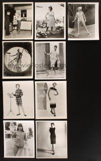 1p131 LOT OF 9 1960s FASHION MODEL 8X10 STILLS '60s great images of 1960s outfits!