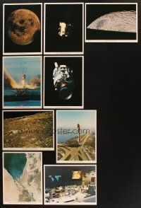 1p069 LOT OF 9 APOLLO SPACE MISSION 8X11 PHOTO CARDS '70s cool images on Earth & in space!