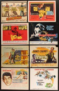 1p054 LOT OF 8 TITLE LOBBY CARDS '50s-70s Tribute to a Bad Man, The Tall Men, Witness to Murder