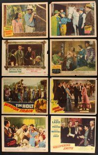 1p056 LOT OF 8 LOBBY CARDS '40s Three Musketeers, Whispering Smith, Tropic Fury & more!
