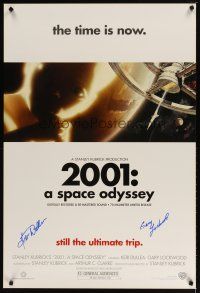 1r0004 2001: A SPACE ODYSSEY signed DS 1sh R00 by BOTH Keir Dullea AND Gary Lockwood, Kubrick!