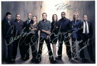 1r0783 24 signed color 4x6 REPRO still '00s full-length cast portrait signed by six members!