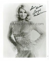 1r0808 ANGIE DICKINSON signed 8x10 REPRO still '90s portrait in sexiest showgirl outfit!