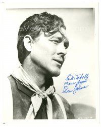 1r0834 BEN JOHNSON signed 8x10 REPRO still '80s close portrait from She Wore a Yellow Ribbon!