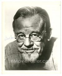 1r0505 BURL IVES signed 8x10 still '60s head & shoulders smiling portrait wearing glasses!