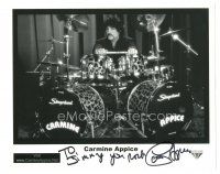1r0738 CARMINE APPICE signed 8x10 music publicity still '00s great portrait of the drummer!