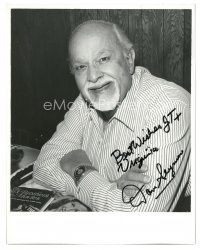 1r0892 DAN SEYMOUR signed 8x10 REPRO still '80s head & shoulders smiling portrait of the actor!