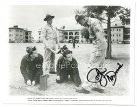 1r1027 JOHN DENNIS signed 8x10 REPRO still '80s crouched on grass in From Here to Eternity!