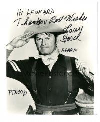 1r1071 LARRY STORCH signed 8x10 REPRO still '80s wacky image in uniform from TV's F-Troop!