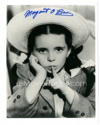 1r1102 MARGARET O'BRIEN signed 8x10 REPRO still '80s cute close up portrait with finger to lips!