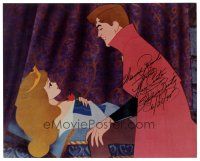 1r1118 MARY COSTA signed color 8x10 REPRO still '80s cool image of Sleeping Beauty & Prince Phillip!