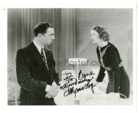 1r1144 MYRNA LOY signed 8x10 REPRO still '80s cool portrait of the talented star with William Powell