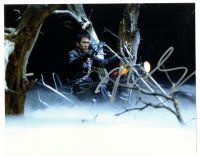 1r1153 NICOLAS CAGE signed color 8x10 REPRO still '00s cool c/u on motorcycle from Ghost Rider!