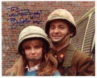 1r1156 P.J. SOLES signed color 8x10 REPRO still '80s in helmet with Bill Murray from Stripes!
