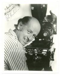 1r1190 RAY HARRYHAUSEN signed 8x10 REPRO still '80s great image of the moviemaker behind camera!