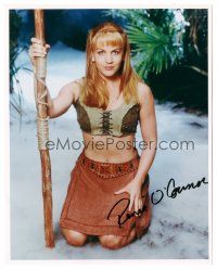 1r1195 RENEE O'CONNER signed color 8x10 REPRO still '90s sexy image from Xena: Warrior Princess!