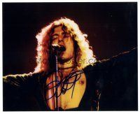 1r1215 ROBERT PLANT signed color 8x10 REPRO still '90s great portrait of the Led Zeppelin front man!