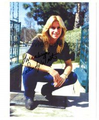1r1235 SANDY WEST signed color 8x10 REPRO still '80s cool portrait of the rock 'n' roll star!