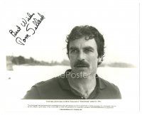 1r1284 TOM SELLECK signed 8x10 REPRO still '80s close up head & shoulders portrait from TV's Magnum!