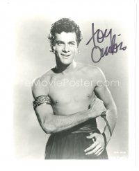 1r1290 TONY CURTIS signed 8x10 REPRO still '90s great barechested close up from Son of Ali Baba!