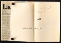 1r0283 LADD: THE LIFE, THE LEGEND, THE LEGACY OF ALAN LADD signed hardcover book '79 by author Linet