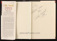 1r0259 EDDY ARNOLD signed hardcover book '97 country singer's biography I'll Hold You In My Heart!