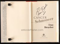 1r0263 FRAN DRESCHER signed hardcover book '02 Cancer Schmancer, The Nanny TV star wrote it!