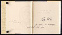 1r0280 JOHN MCCAIN signed hardcover book '05 Character Is Destiny,inspiring stories for young people