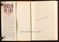 1r0286 MACDONALD CAREY signed hardcover book '91 his autobiography The Days of Life!