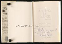 1r0288 MARIETTE HARTLEY signed hardcover book '90 her autobiography Breaking the Silence!