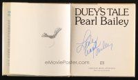 1r0293 PEARL BAILEY signed hardcover book '75 Duey's Tale, written by the famous singer/actress!