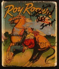 1r0372 ROY ROGERS signed Big Little Book '46 Roy Rogers and the Mystery of Howling Mesa, cool art!