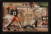 1r0043 BRIAN SIPE signed commercial poster '80s the great Cleveland Browns football quarterback!