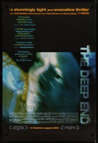 1r0012 DEEP END signed DS advance 1sh '01 by BOTH directors Scott McGehee AND David Siegel!