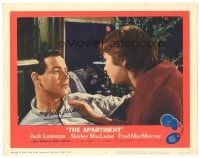1r0132 APARTMENT signed LC #8 '60 by Billy Wilder, c/u of Jack Lemmon & Shirley MacLaine!
