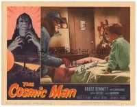 1r0141 COSMIC MAN signed LC #1 '59 by Bruce Bennett, c/u of John Carradine playing chess with boy!