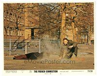 1r0151 FRENCH CONNECTION signed LC #8 '71 by Gene Hackman, who's kneeling on the ground!