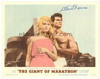 1r0155 GIANT OF MARATHON signed LC #2 '60 by Steve Reeves, who's with sexy Myelene Demongeot!
