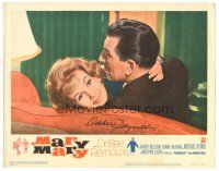 1r0174 MARY MARY signed LC #7 '63 by Debbie Reynolds, who's on the couch with Michael Rennie!