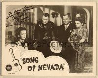 1r0191 SONG OF NEVADA signed LC R54 by famous western stars Roy Rogers & Dale Evans!