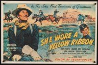 1r0067 JOHN AGAR signed REPRO pressbook cover '80s artwork for She Wore a Yellow Ribbon!